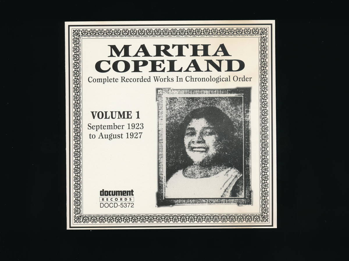 ☆MARTHA COPELAND☆VOLUME 1 (1923-1927)☆Complete Recorded Works In Chronological Order☆1995年☆DOCUMENT RECORDS DOCD-5372☆_画像4