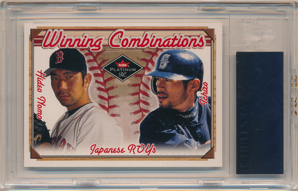 イチロー / 野茂英雄 MLB 2001 Fleer Platinum RC Rookie Winning Combinations 2000枚限定 VGR 89 ルーキー Hideo Nomo / Ichiro_画像1