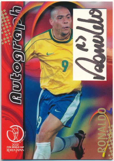 Ronaldo 2002 Panini FIFA World Cup Korea Japan 日本韓国 日韓ワールドカップ Autograph 100枚限定 直筆サイン オート ロナウド_画像1