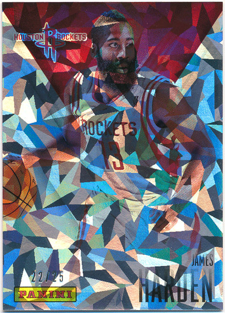 James Harden NBA 2014 Panini Father's Day Cracked Ice Parallel 25枚限定 クラックドアイスパラレル ジェームズ・ハーデン_画像1