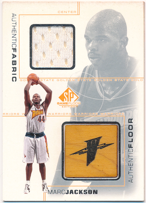 Marc Jackson NBA 2001-02 Upper Deck SP Game Floor Authentic Floor Fabric Jersey ジャージ・フロアカード マーク・ジャクソン_画像1