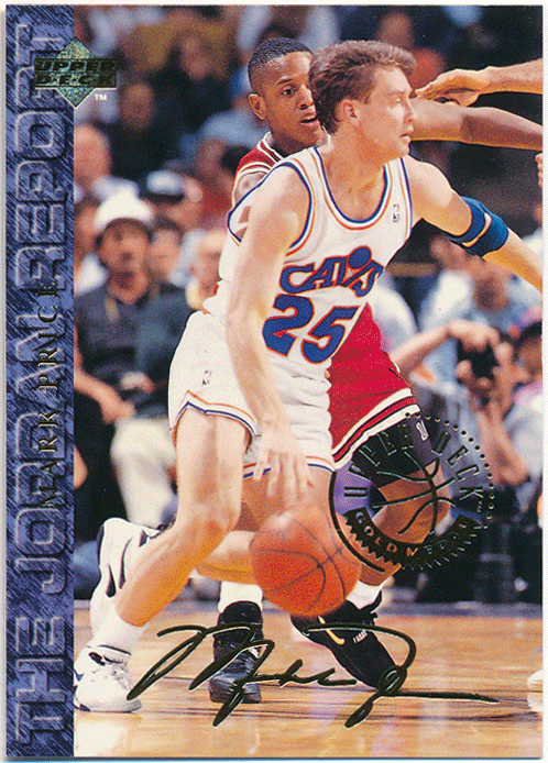 Mark Price NBA 1993-94 Upper Deck UD The Jordan Report Gold Medal Gold Signature プリントサイン マーク・プライス_画像1