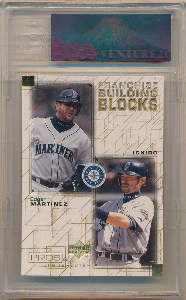イチロー / Edgar Martinez MLB 2001 Upper Deck Pros & Prospects RC Rookie VGR 84 ルーキー エドガー・マルティネス / Ichiro_画像1