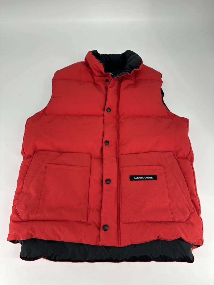 希少/美品 グリフィン期/CANADA GOOSE/ダウンベスト FREE STYLE /S /カナダグース フリースタイル ダウンジャケット コート ブルゾン_画像2