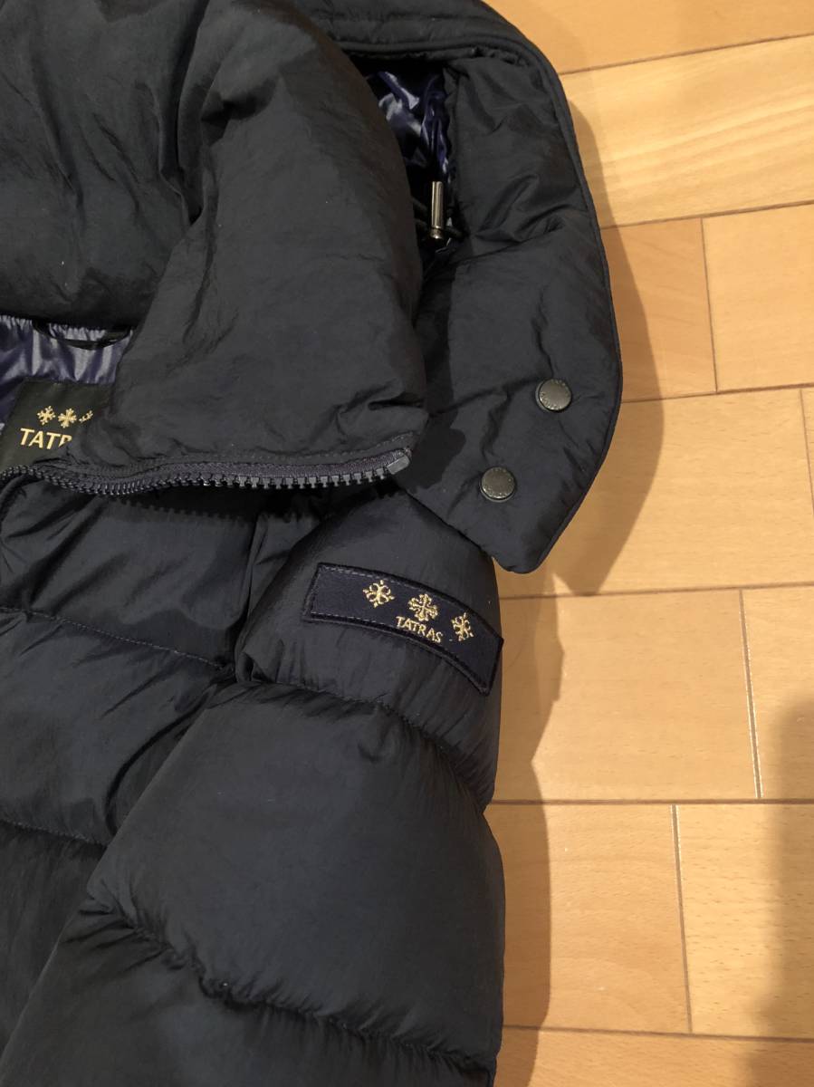 美品TATRAS Tatras POLITEAMA Politeama羽絨服羽絨外套NAVY Navy Size 01 原文:美品　TATRAS タトラス POLITEAMA ポリテアマ ダウンジャケット ダウンコート　ＮＡＶＹ　ネイビー　サイズ01