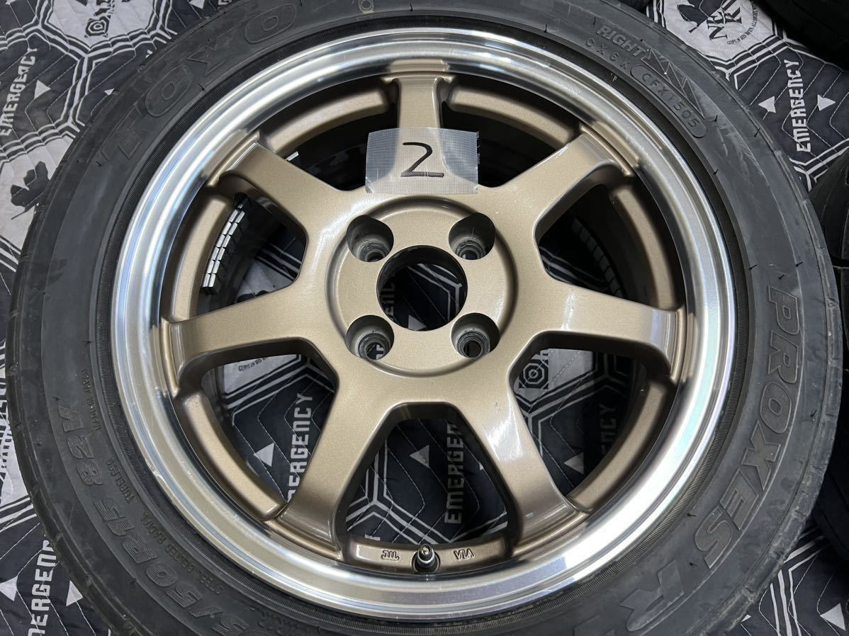 【中古品】winning street wheel 15インチ 6j38 PCD100 4穴 4本_画像3