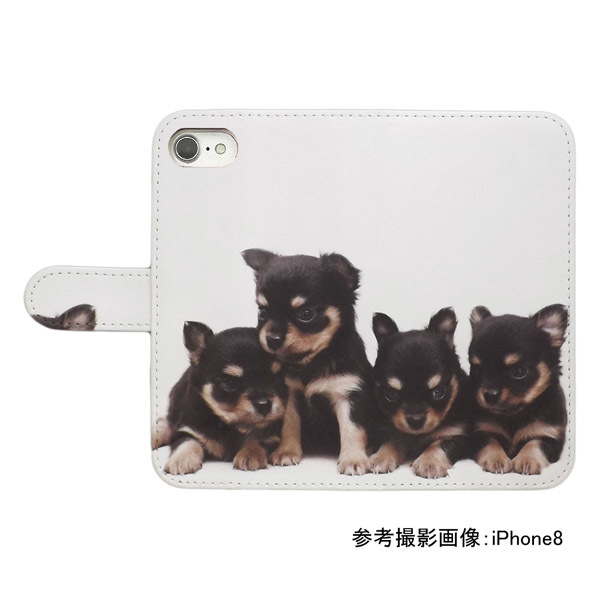 OPPO Reno10 Pro 5G　スマホケース 手帳型 プリントケース 犬 チワワ 子犬 かわいい_画像2