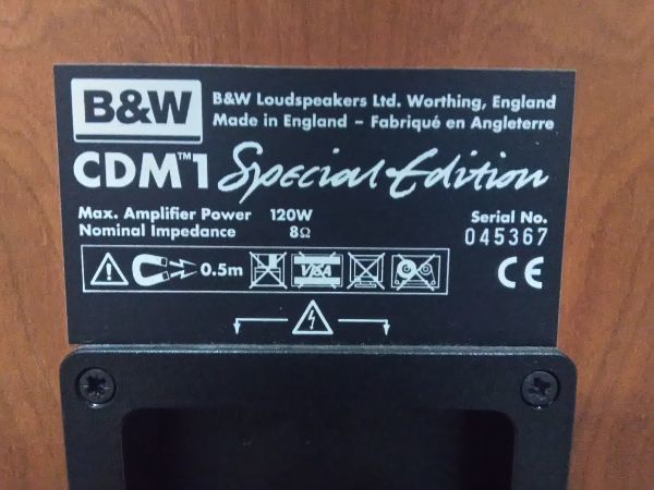 R1104-23 / SA40000揚聲器對B＆W CDM1特別版 原文:R1104-23/SA40000　スピーカー ペア　B&W　CDM1　Special Edition