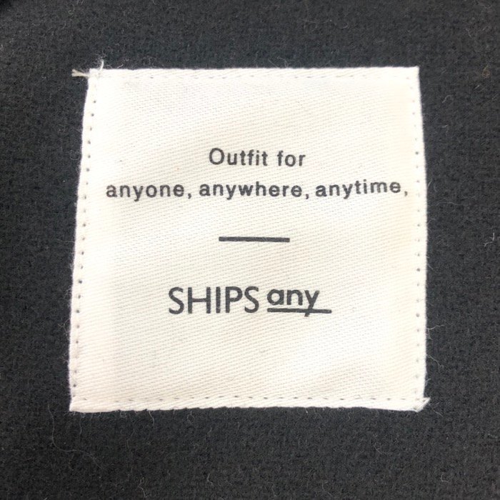 [ as good as new ][ beautiful goods ] Ships eni.SHIPS any 2way Zip blouson ONE SIZE black 