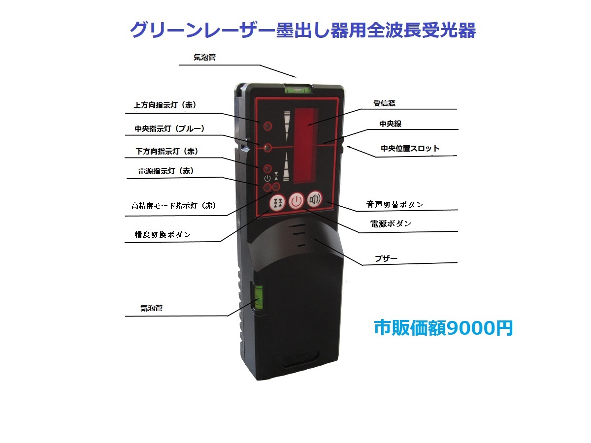 5ライン6点 グリーンレーザー墨出し器/墨出し機/墨出器/水平器/測定器