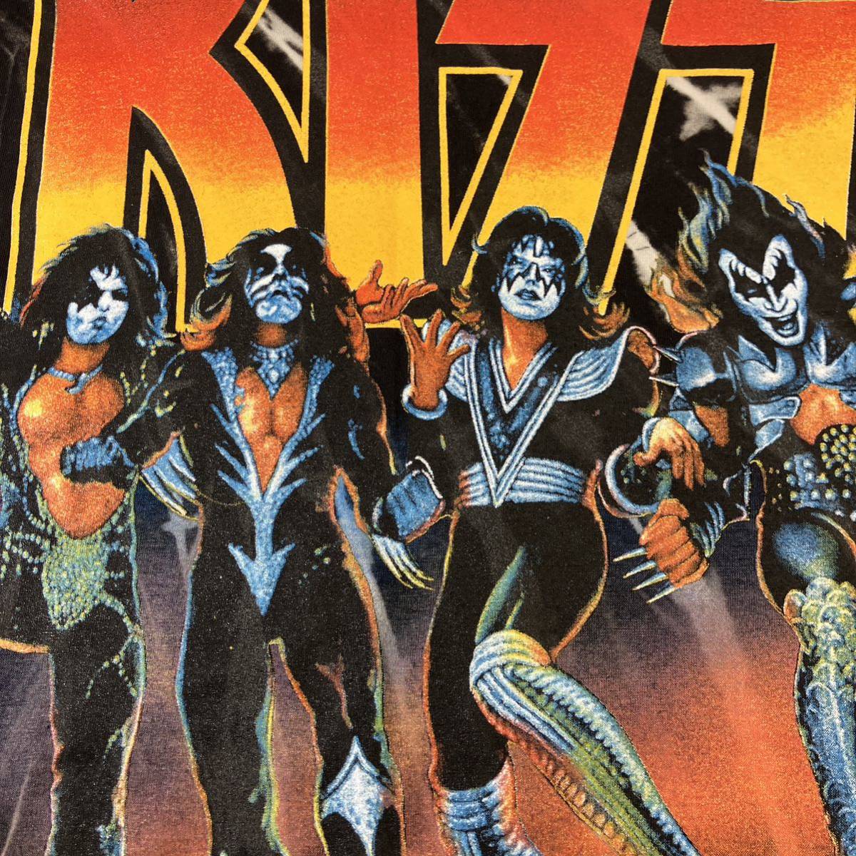 90s 90年代　kiss キッス　バンド　tシャツ ヴィンテージ　ビンテージ　size:L ロック　バンドT 1998年　コピーライト　men's メンズ