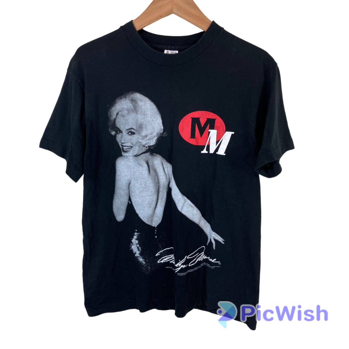 日本製】 90s USA製 Tシャツ アート 騙し絵 マリリンモンロー 日本製】 90s USA製 Tシャツ アート 騙し絵 マリリンモンロー