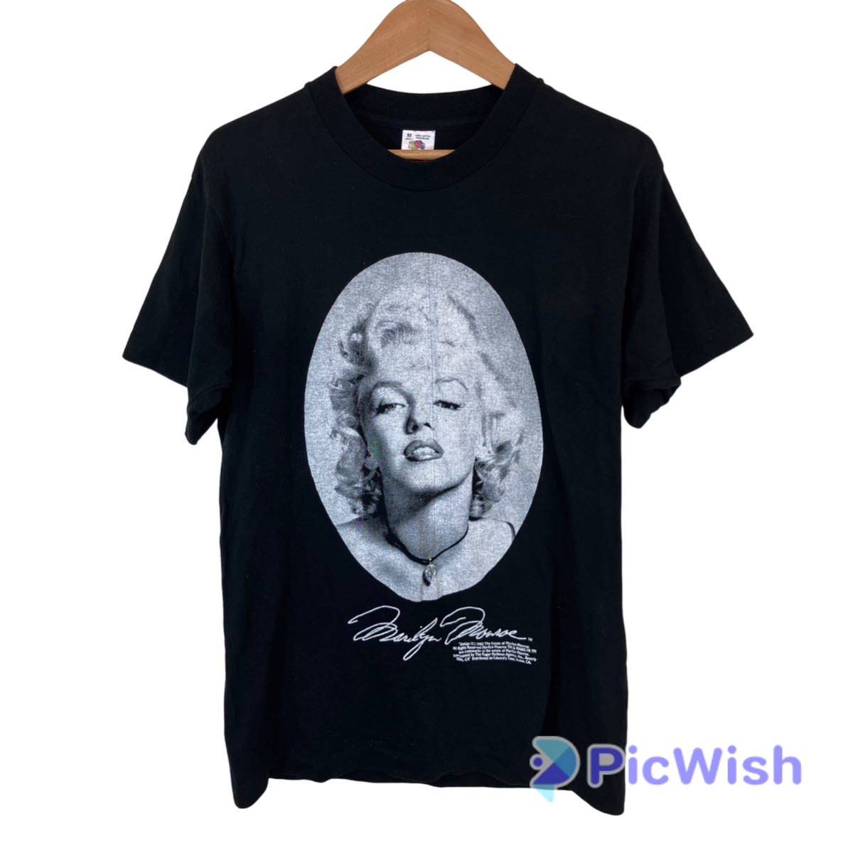 90s 90年代　Marilyn Monroe マリリンモンロー　tシャツ usa size:M 1992年　コピーライト　Fruit of the Loom ヴィンテージ　ビンテージ_画像4