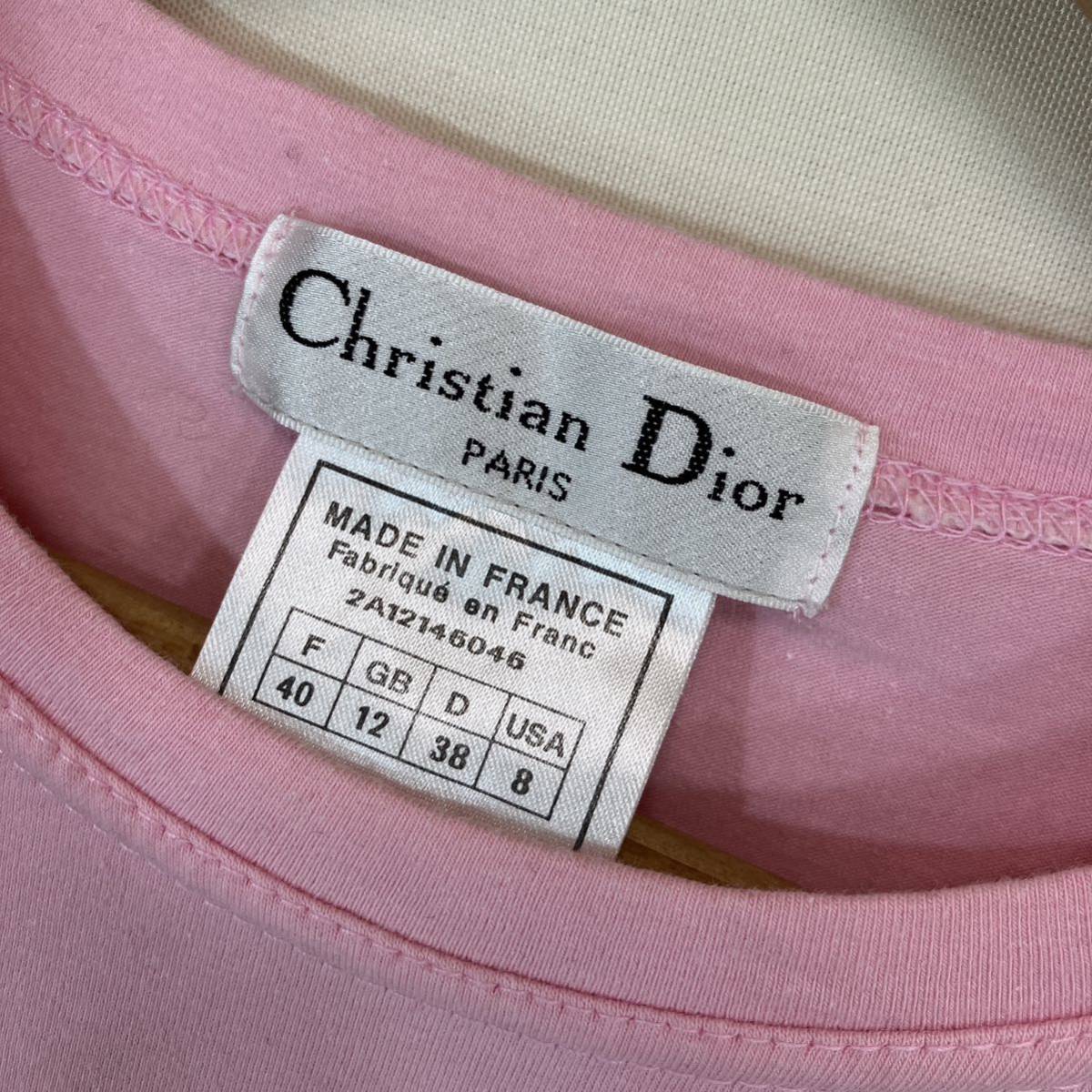 Christian Dior ディオール Jadoreトロッター　Tシャツ　ピンク Tシャツ　size:38（M）ladies レディース