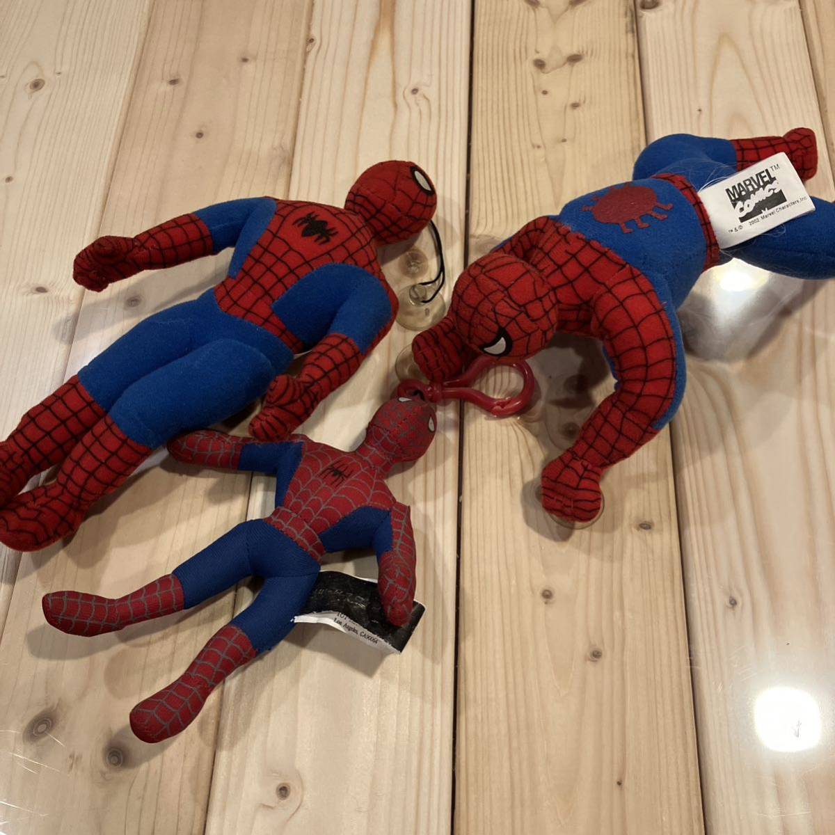  Spider-Man .. lowering soft toy 3 body suction pad omo tea figure Vintage Vintage import miscellaneous goods American Comics Ame toy 