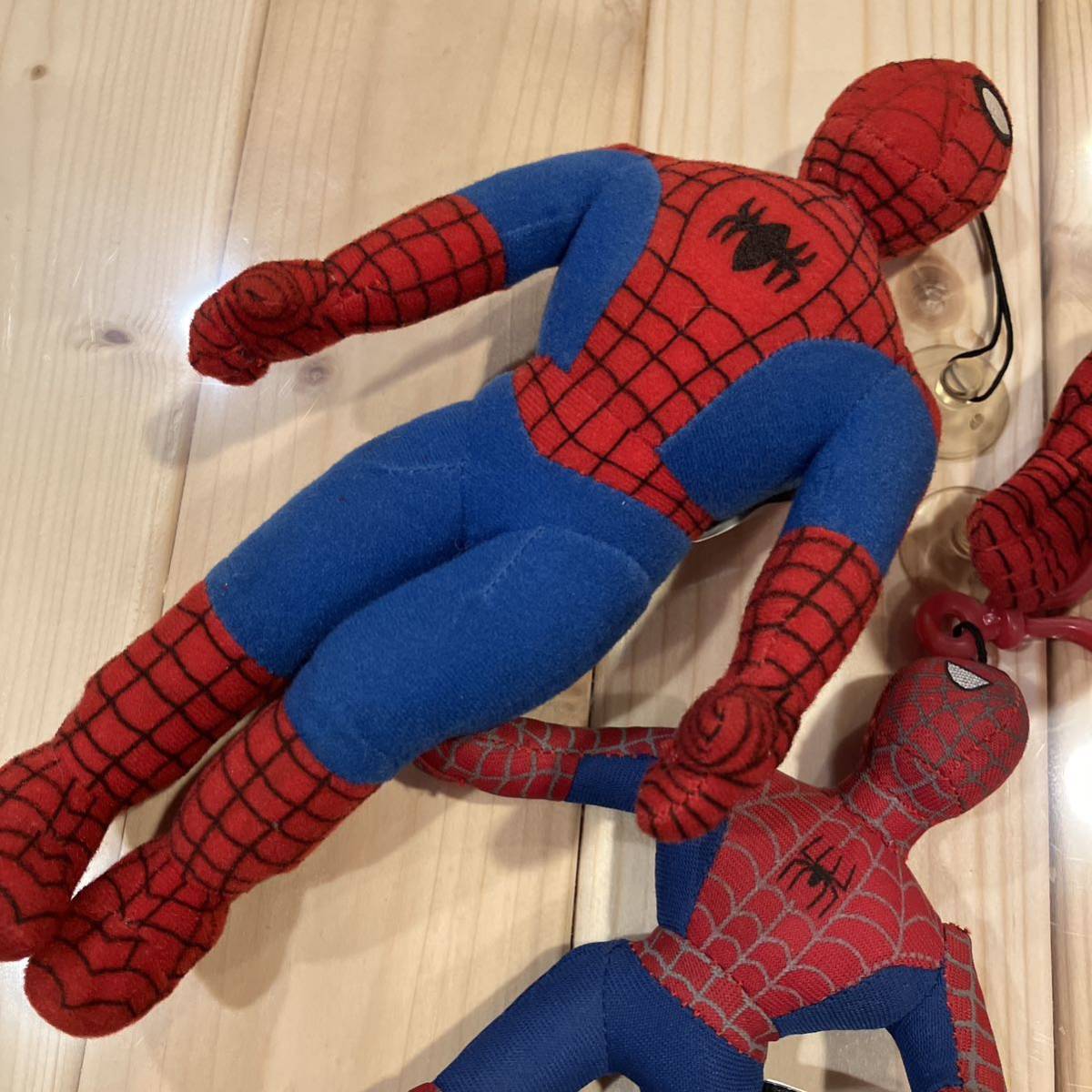 スパイダーマン　ぶら下げ　ぬいぐるみ　3体　吸盤　オモチャ　フィギュア　ヴィンテージ　ビンテージ　輸入雑貨　アメコミ　アメトイ