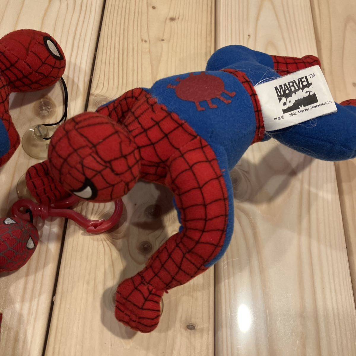  Spider-Man .. lowering soft toy 3 body suction pad omo tea figure Vintage Vintage import miscellaneous goods American Comics Ame toy 