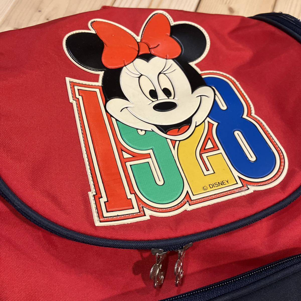 希少！90s 90年代　Disney ディズニー　ミニーマウス　ミニーちゃん　レトロ　リュック　バッグ　当時物　ヴィンテージ　ビンテージ