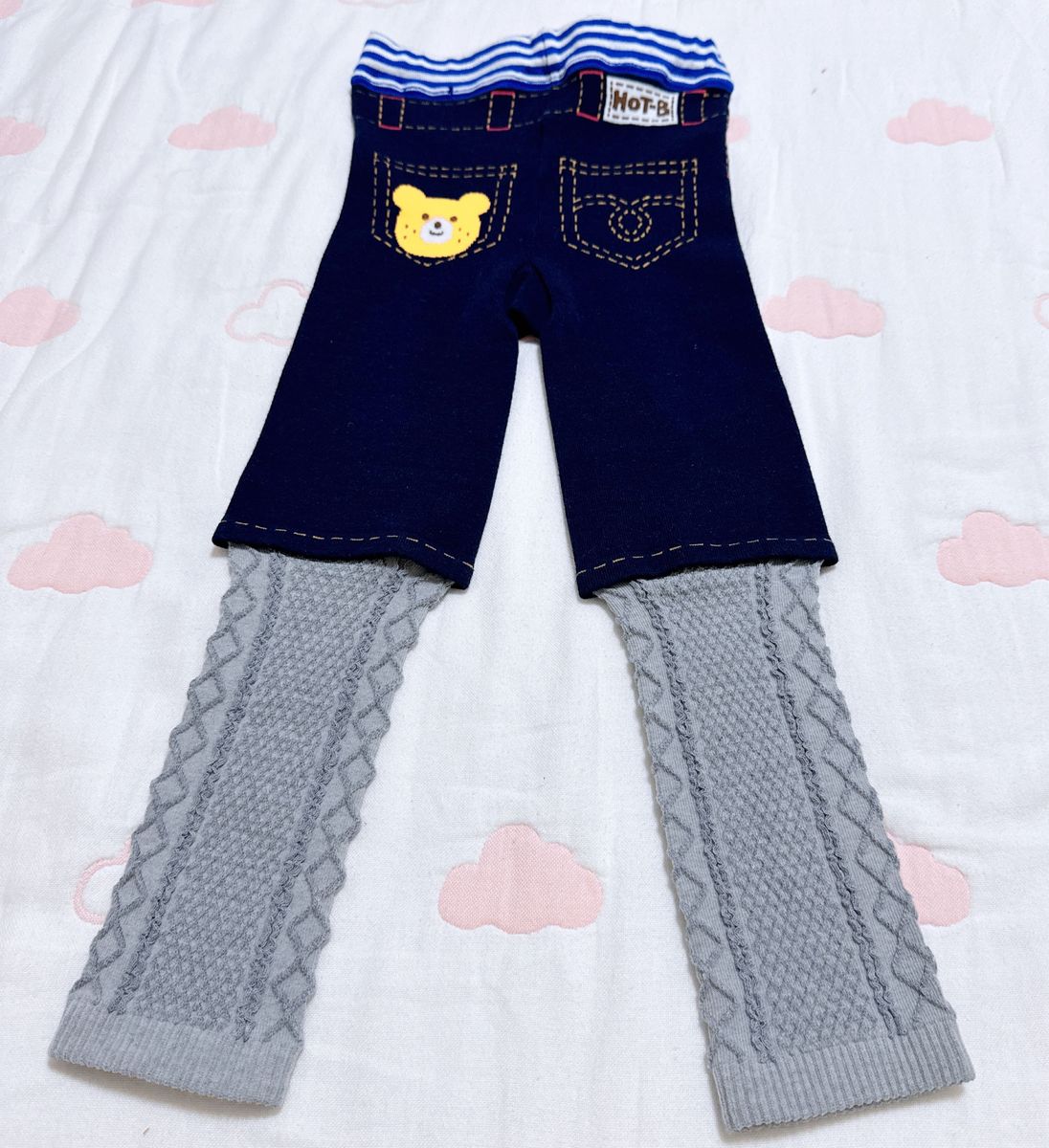 ミキハウス　Hitbiscuits100cm 新品 レギンス　スパッツ　ズボン　パンツ　キッズ　子供服　春 動きやすい