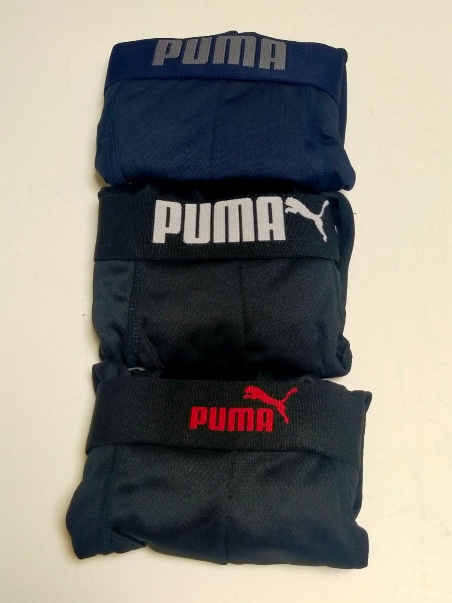 M★送料無料！①②即決！PUMA プーマ/メンズ/ボクサーパンツ/M=76～84cm/下着【3枚セット】ボクサーブリーフ_画像4