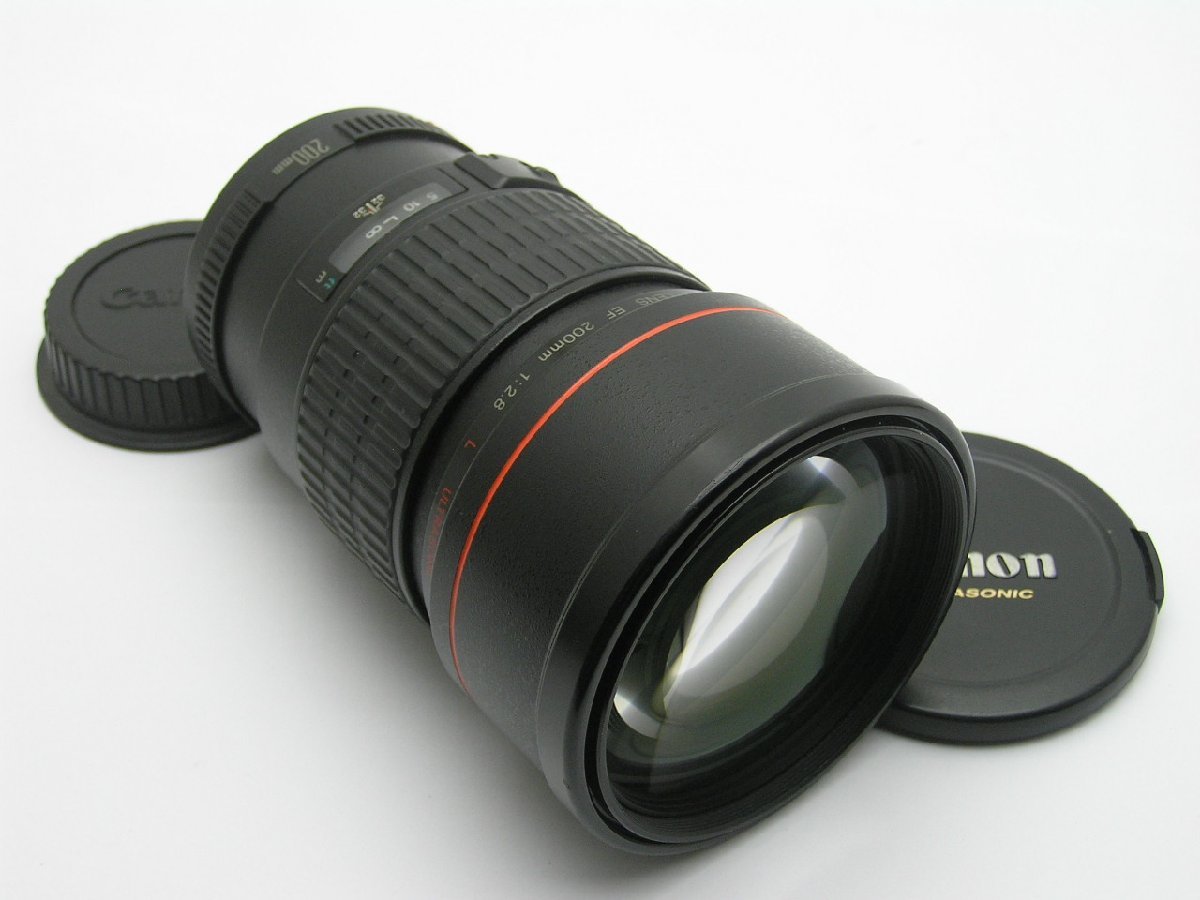 ★ハローカメラ★7392 CANON LENS EF ( 200mm F2.8 L ULTRASONIC ) 【:要清掃】動作品ジャンク キヤノン 現状 1円スタート 即決有り_画像1