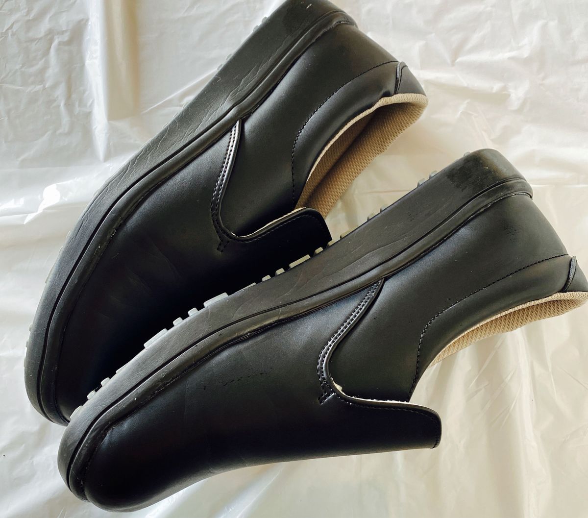 【中古】コックシューズ　キッチンシューズ　調理靴　 黒　26.5cm