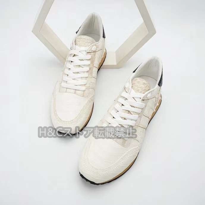 himalaya white rare color wani original leather crocodile leather men's walking shoes high King shoes size selection possible sporty 