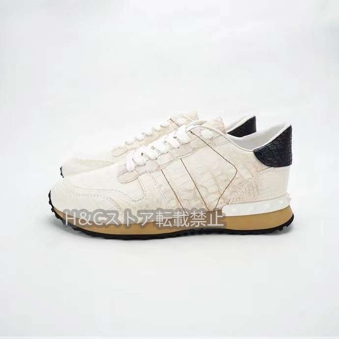 himalaya white rare color wani original leather crocodile leather men's walking shoes high King shoes size selection possible sporty 