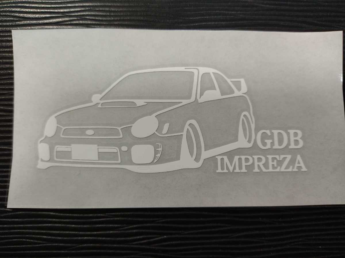 インプレッサ 車体ステッカー GDB スバル 車高短仕様 エアロ 丸目_画像2