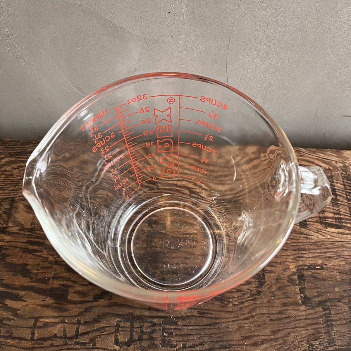 【USA vintage】PYREX オールドパイレックス　532 メジャーカップ　計量カップ　耐熱ガラス　アメリカ　ビンテージ_画像5