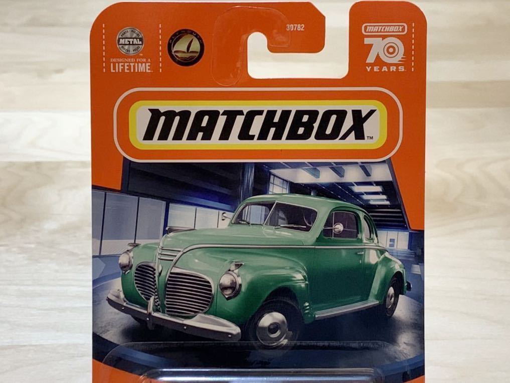 【新品：未開封】MATCHBOX マッチボックス 1941年 プリムス クーペ / PLYMOUTH COUPE [ライトグリーン]_画像2