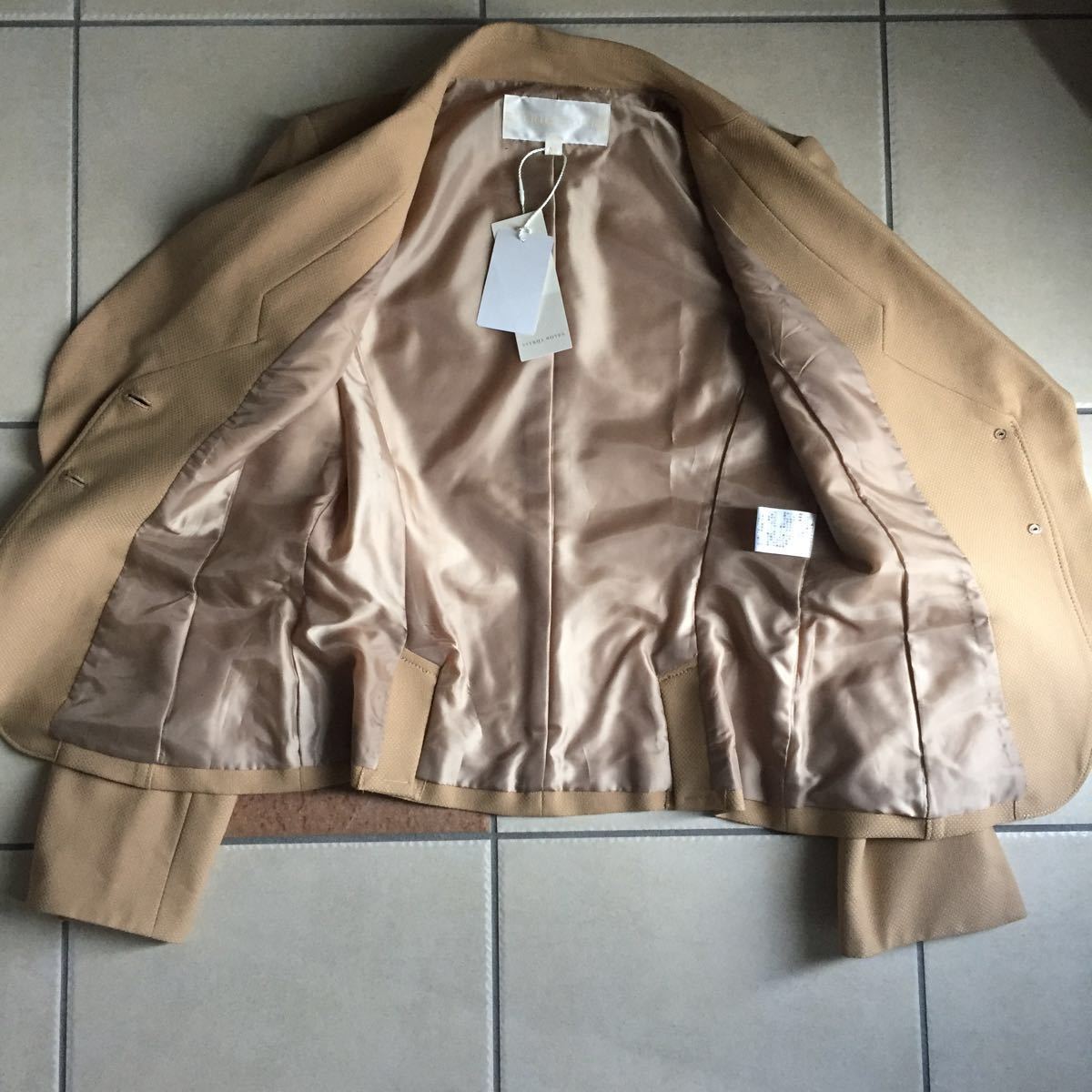  new goods tag not yet arrived CITRUS NOTES Citrus Notes stylish design jacket size 38 beige Bang lateshu made regular price 27.000+ tax 