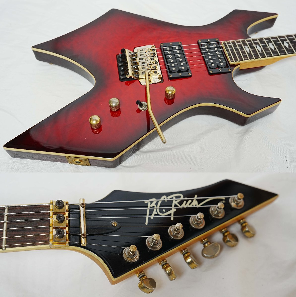 ★B.C.RICH★920JE WARLOCK RED BURST ワーロック 90年代★_画像3