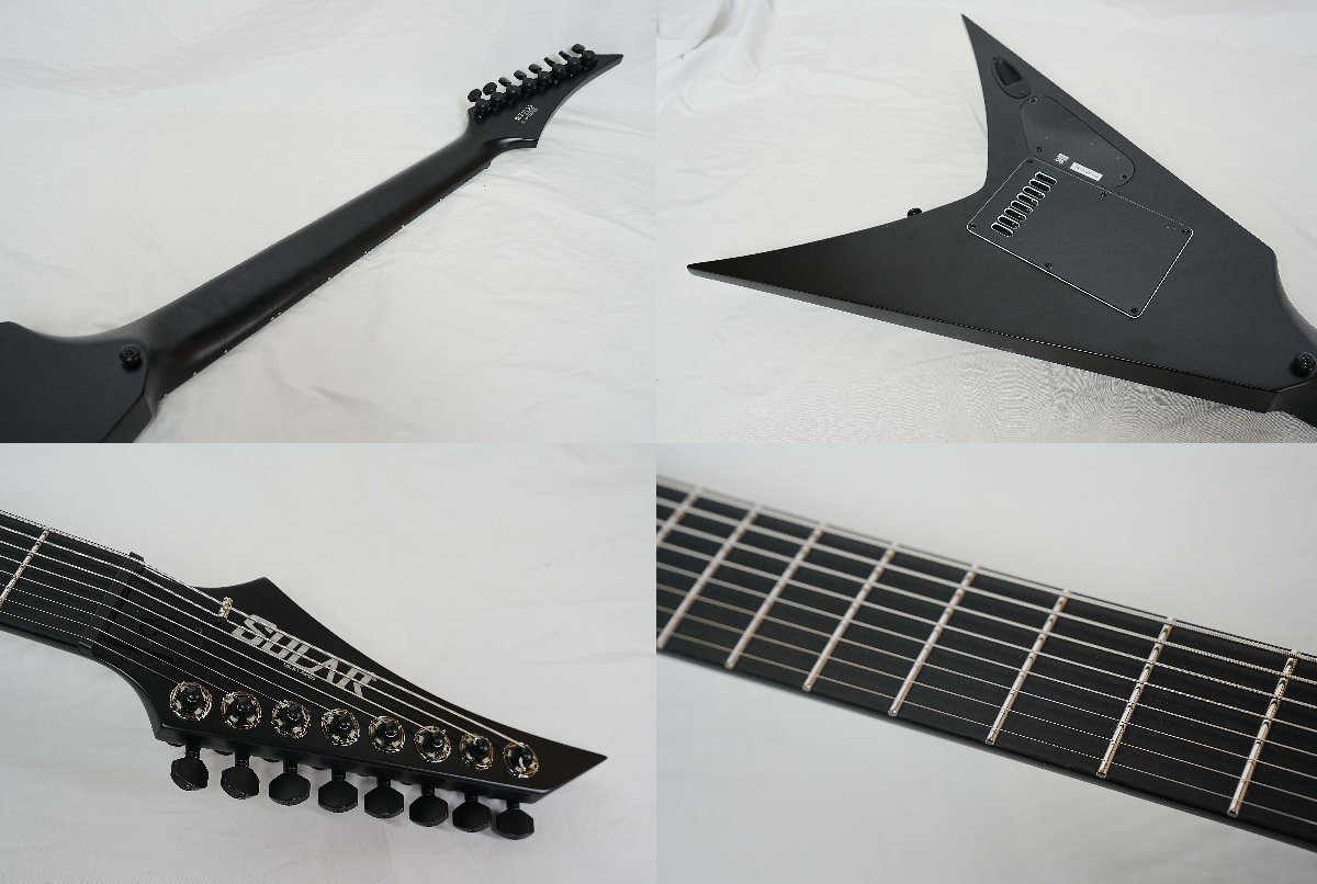 ★SOLAR GUITARS★V1.8C カーボンブラックマット 8弦ギター 美品 2021年製★_画像7