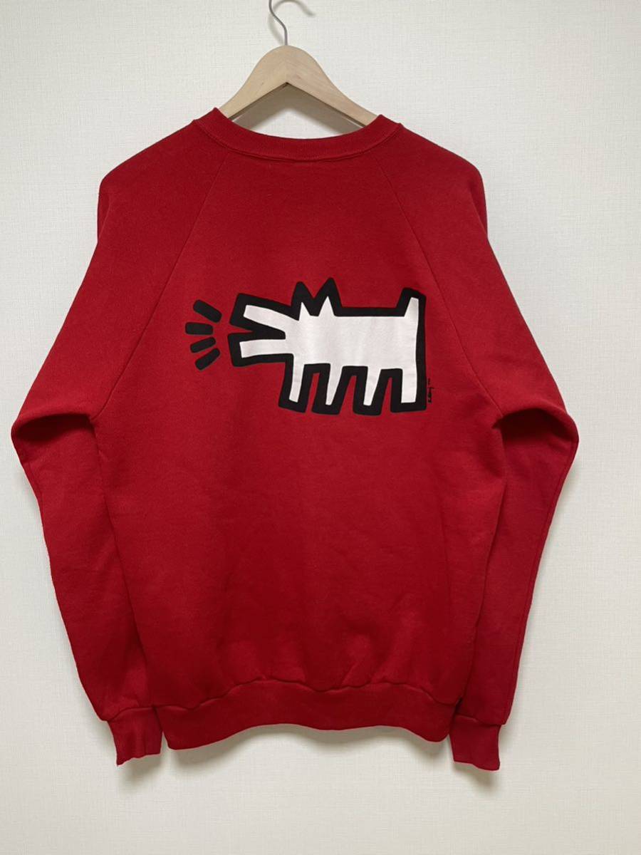 【ヴィンテージ】Keith Haringキースヘリング スウェット トレーナー シャツ XL_画像2