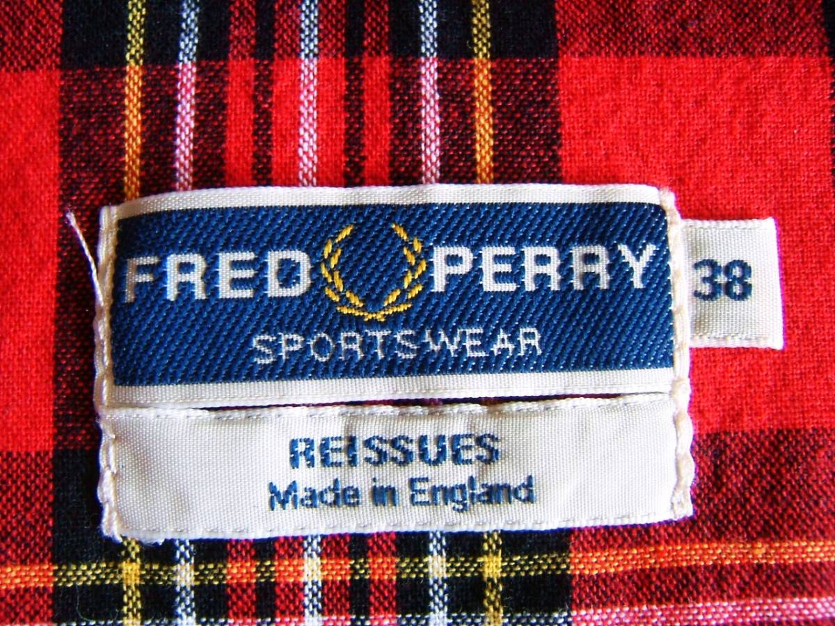 フレッドペリー FRED PERRY 英国製 ハリントンジャケット スイングトップ ブルゾン ネイビー_画像10
