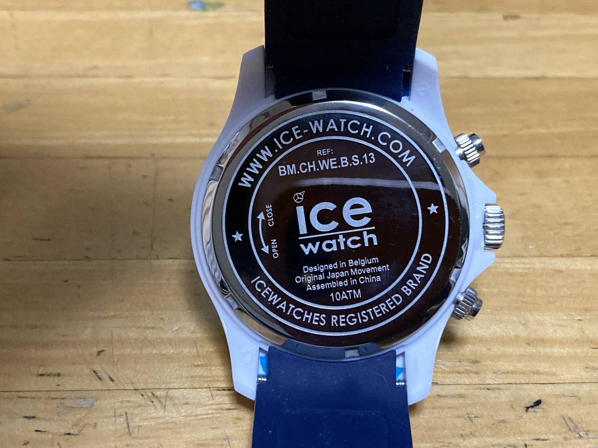 　アイスウォッチ　ice watch　BMW Motorsport　クォーツ腕時計　ラバー　　　中古品　①　_画像4