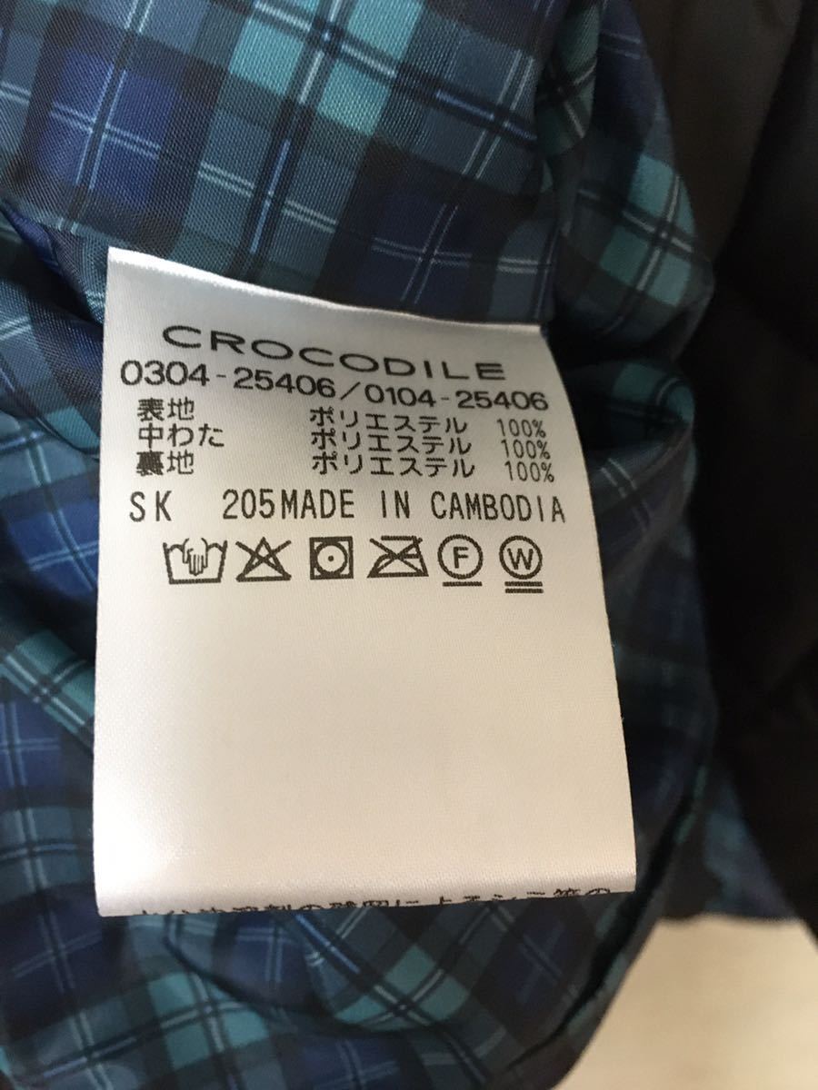 crocodile クロコダイルの黒のキルティングブルゾン美品LL_画像5