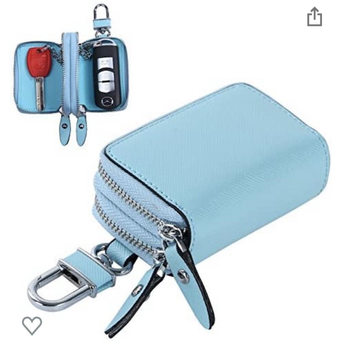  key case men's lady's smart key case leather double fastener car house. key key case 