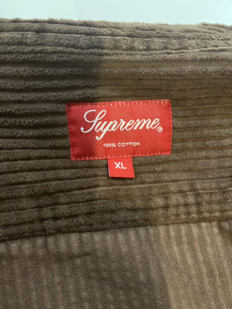 supreme シュプリーム22SS Corduroy Shirt コーデュロイ　シャツ　長袖　シュプリーム　XLサイズ 茶色　ブラウン_画像4