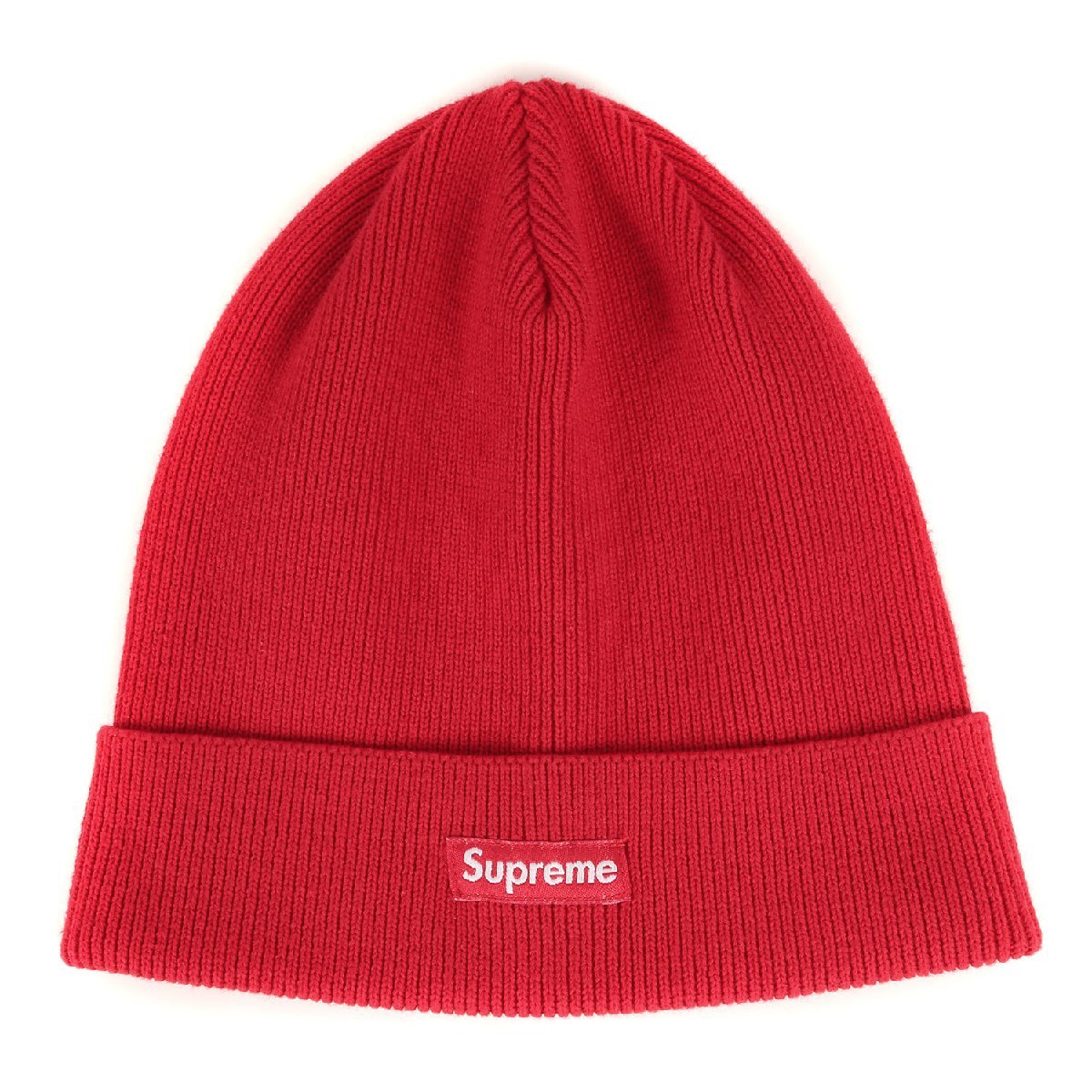 超歓迎】 Supreme ニットキャップ 帽子 赤 レッド 14SS logo box