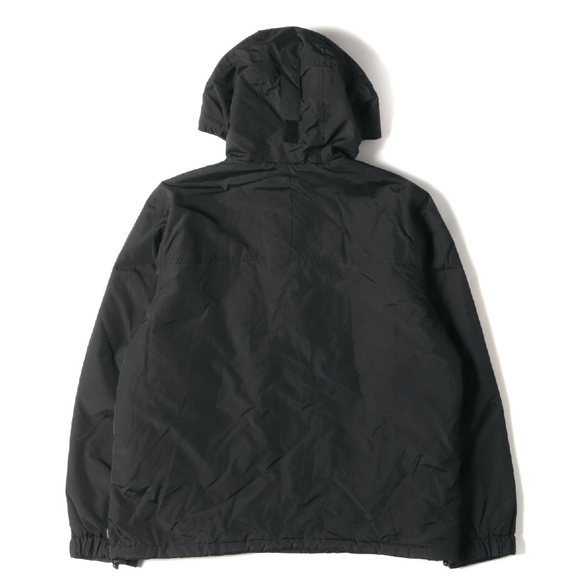 Supreme シュプリーム ジャケット 17AW フードロゴハーフジップ プルオーバー ジャケット Hooded Logo Half Zip Pullover ブラック M_画像2