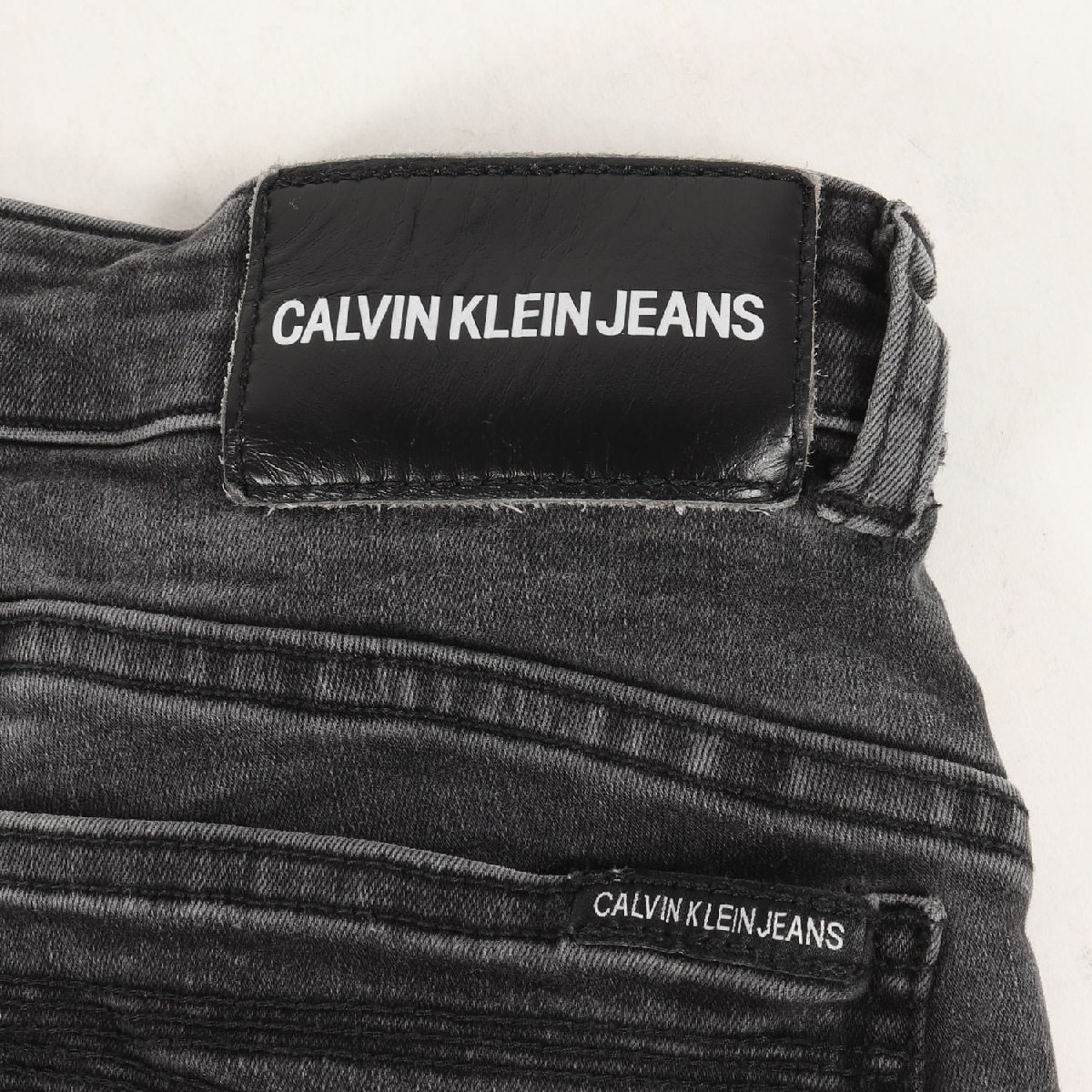 Calvin Klein カルバンクライン パンツ サイズ:W28×L32 19AW ウォッシュ加工 ストレッチ デニム スリム スキニー パンツ JEANS ブラック_画像5