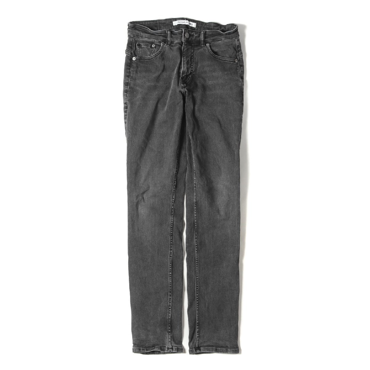 Calvin Klein カルバンクライン パンツ サイズ:W28×L32 19AW ウォッシュ加工 ストレッチ デニム スリム スキニー パンツ JEANS ブラック_画像1