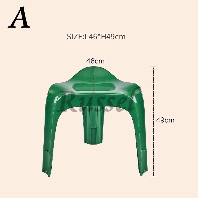 プラスチック チェア 椅子 スツール 積み重ね スタッキング シンプル 背もたれなし リビング ダイニング グリーン イエロー オレンジ_画像7
