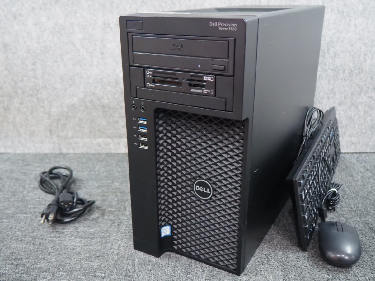 [899] ☆ Win11認証済 ☆ DELL PRECISION Tower 3620　QC Xeon E3-1270 v6 3.80G/32GB/SSD 256GB+500GB/Quadro P1000/BD-RE ☆_画像1