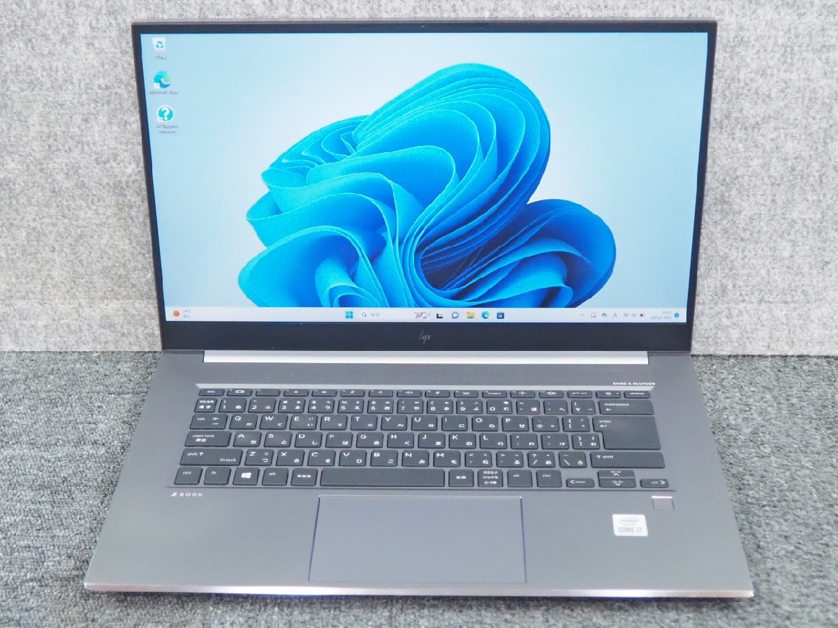 [916] ☆ hp Zbook Studio G7　Core i7-10750H 2.60GHz/32GB/SSD 512GB/Quadro T1000 ☆ 15.6ワイド 1920x1080表示 ☆_画像2