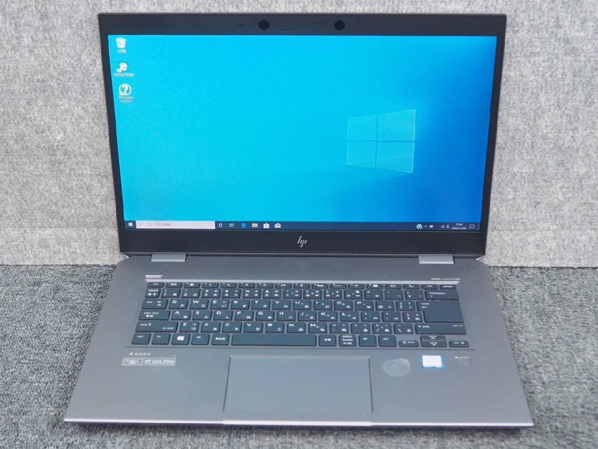 [925] ☆ Win11認証済 ☆ hp ZBook Studio G5　Core i7-8750H 2.20GHz/32GB/SSD 512GB/Quadro P1000 ☆ 15.6ワイド 1920x1080表示 ☆_画像2