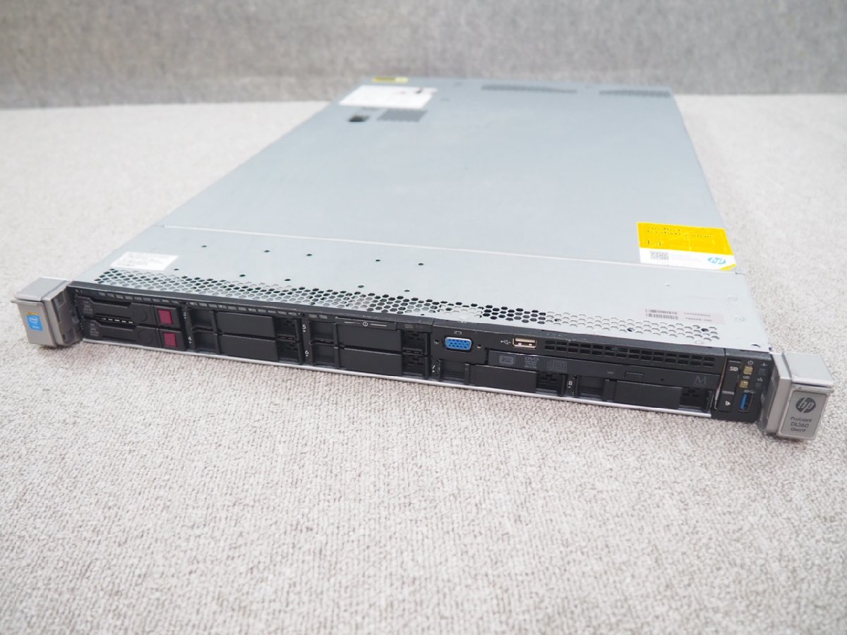 [S254] ☆ 8コア×2個！高性能サーバー ☆ hp ProLiant DL360 Gen9　8C Xeon E5-2640 v3 2.60GHz×2/64GB/300GB×2/RAID (P440ar) ☆_画像1