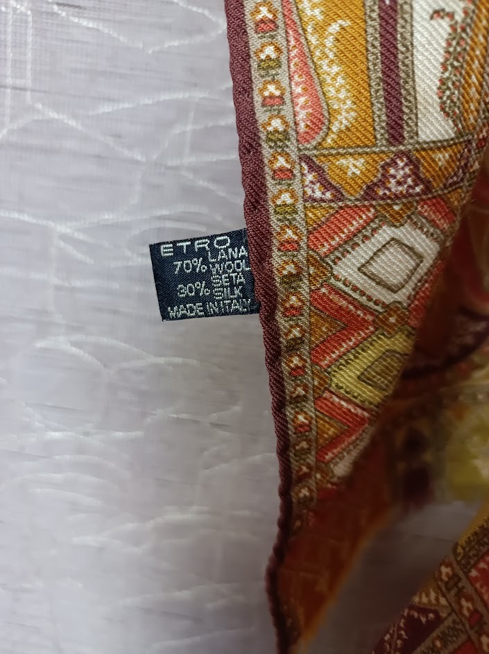  Etro scarf Italy made secondhand goods 